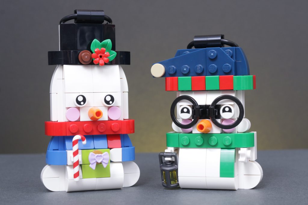 LEGO Christmas 2025 sets 40812 Snowman Ornaments 40809 Festive Gingerbread House 40820 Up Scaled Santa Minifigure 40806 Gingerbread AT AT Walker review 1 1024x683