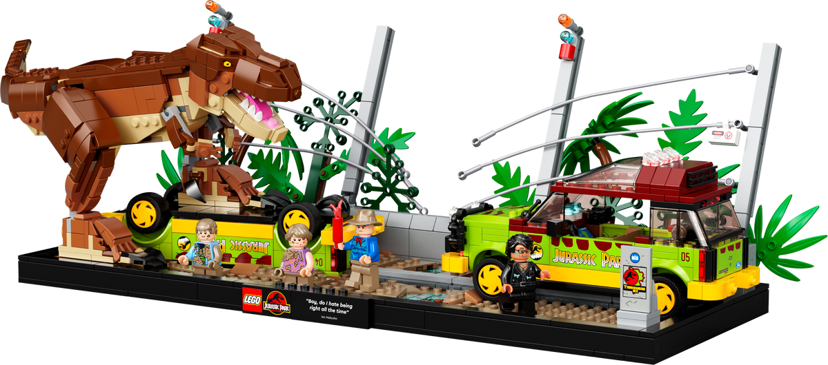 LEGO 76956 Jurassic Park T.Rex Breakout contents
